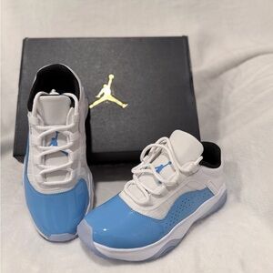 Kids Blue and White Jordans